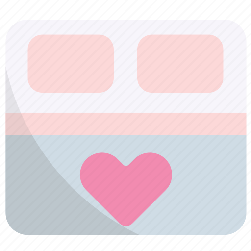 Bed, furniture, bedroom, interior, sleep, love icon - Download on Iconfinder