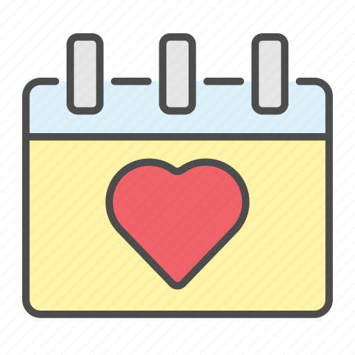 Calendar, event, love, valentine icon - Download on Iconfinder