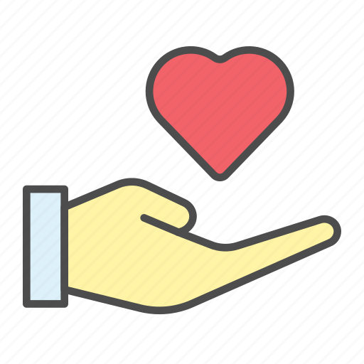 Give, hand, love, romantic, valentine icon - Download on Iconfinder