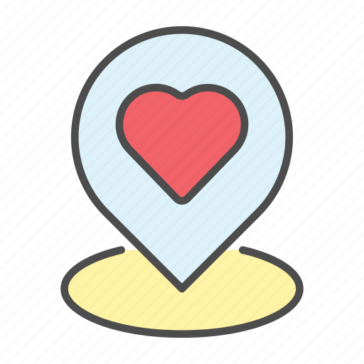 Dating, location, love, romantic, valentine icon - Download on Iconfinder