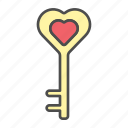 key, love, valentine