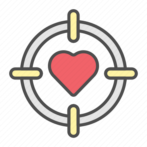 Aim, love, romantic, target, valentine icon - Download on Iconfinder