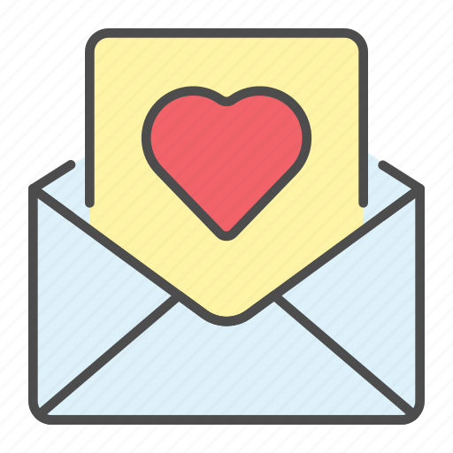 Letter, love, mail, message, open, valentine icon - Download on Iconfinder