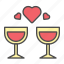 drink, love, romantic, valentine, wine 