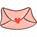 love, mail, heart, letter, message, wedding, valentine, envelope, romantic