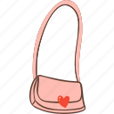 pink, mail, bag, valentine, shopping, heart