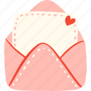 love, letter, heart, envelope, valentine, mail, romantic, delivery