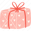love, present, heart, gift box, valentine, birthday, romance, parcel