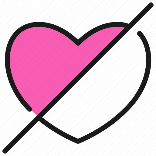 Break, broken, heart, love, valentine icon - Download on Iconfinder