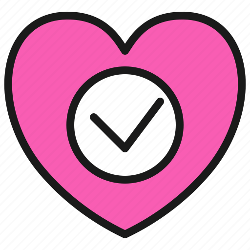 Approve, check, couple, dating, love, romance, valentine icon - Download on Iconfinder