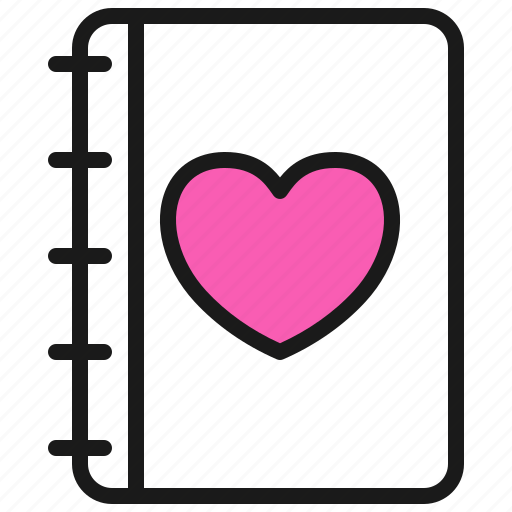 Diary, love, note, story, valentine icon - Download on Iconfinder