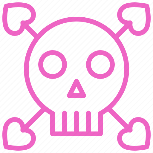 Dating, love, romance, skull, soulmate, sweety, valentine icon - Download on Iconfinder