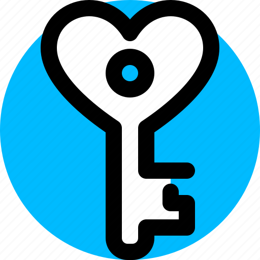 Heart, key, valentine icon - Download on Iconfinder