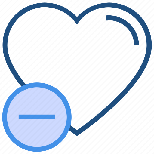 Heart, love, minus, remove, valentine’s day icon - Download on Iconfinder