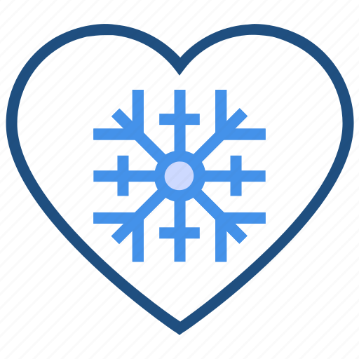 Cold, heart, love, snow, valentine’s day, winter icon - Download on Iconfinder