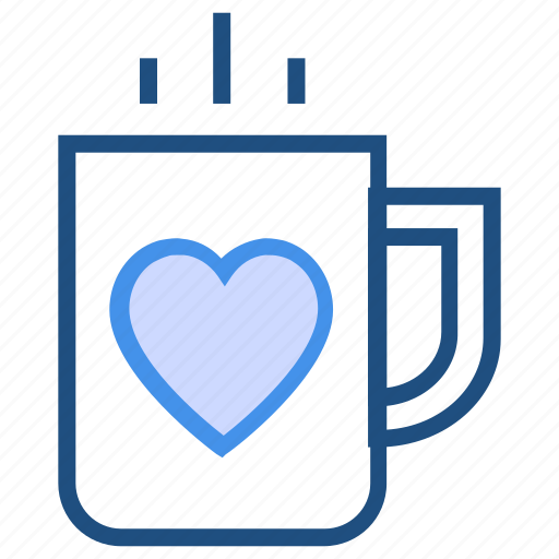 Coffee, cup, heart, heart tea, mug, tea, valentine’s day icon - Download on Iconfinder