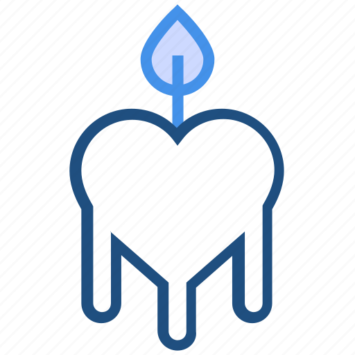 Candle, dating, decoration, fire, heart, love, valentine’s day icon - Download on Iconfinder