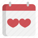 calendar, date, day, event, heart, love, valentine