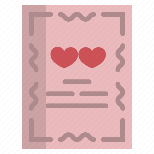 Certificate, couple, heart, love, marriage, valentine, wedding icon - Download on Iconfinder