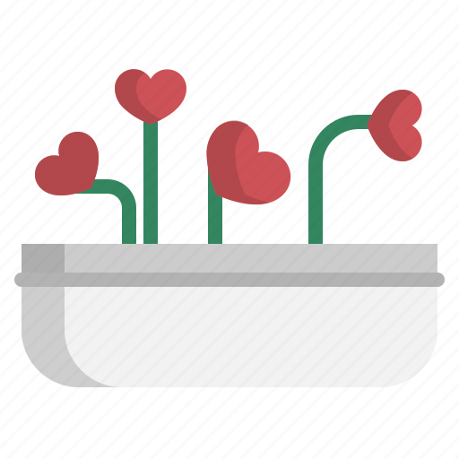 Decorate, flower, heart, plant, valentine icon - Download on Iconfinder