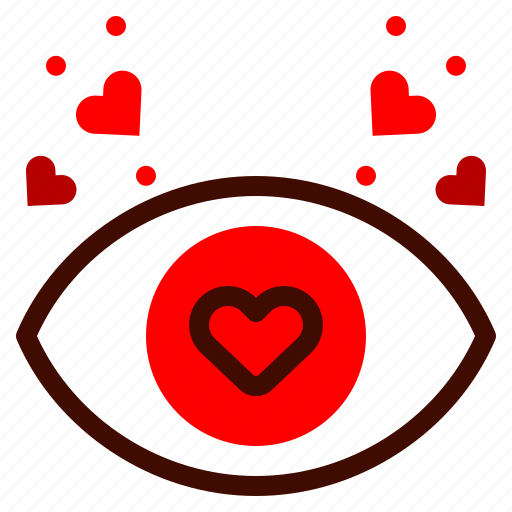 Dating, eye, love, heart, in, fall icon - Download on Iconfinder