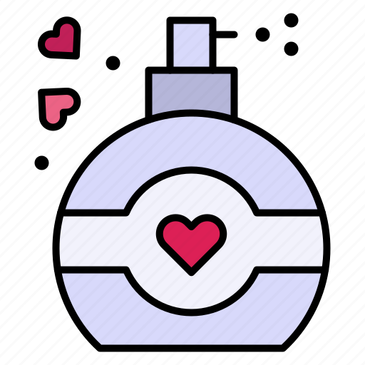 Perfume, bottle, heart, love, fragrance icon - Download on Iconfinder