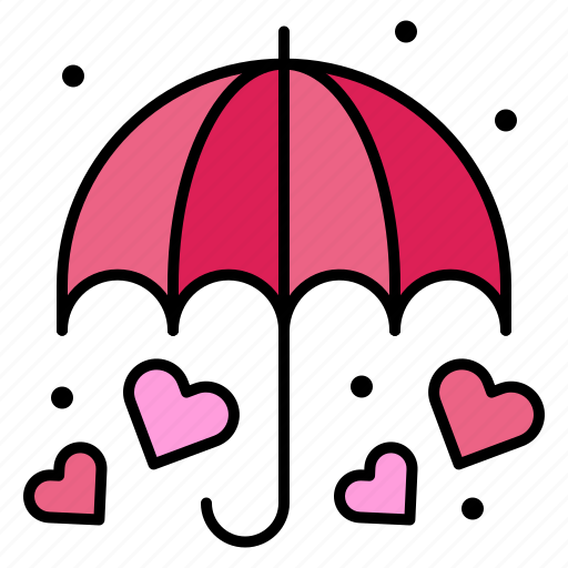 Umbrella, protection, heart, love, romantic icon - Download on Iconfinder