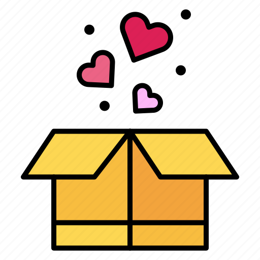 Box, heart, present, package, love icon - Download on Iconfinder