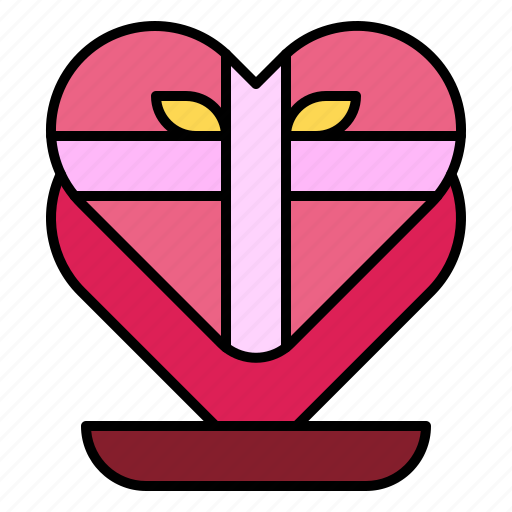 Gift, chocolate, box, dessert, heart icon - Download on Iconfinder