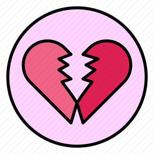Broken, heart, heartbreak, love, valentine icon - Download on Iconfinder