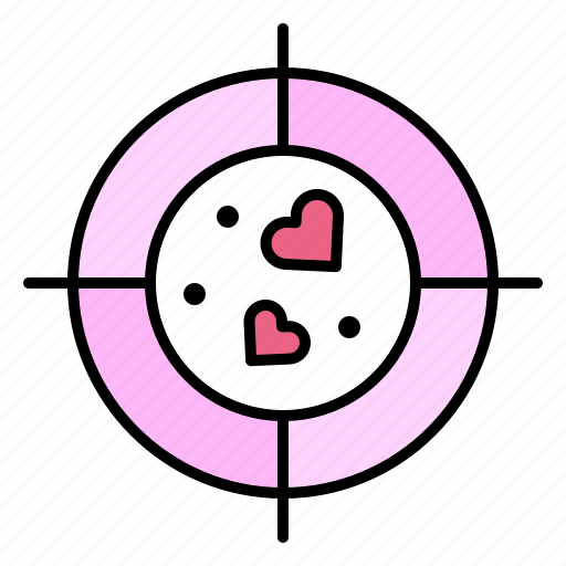 Target, love, heart, aim, valentine, day icon - Download on Iconfinder