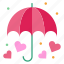 umbrella, protection, heart, love, romantic 
