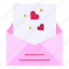 mail, letter, heart, love, envelope 