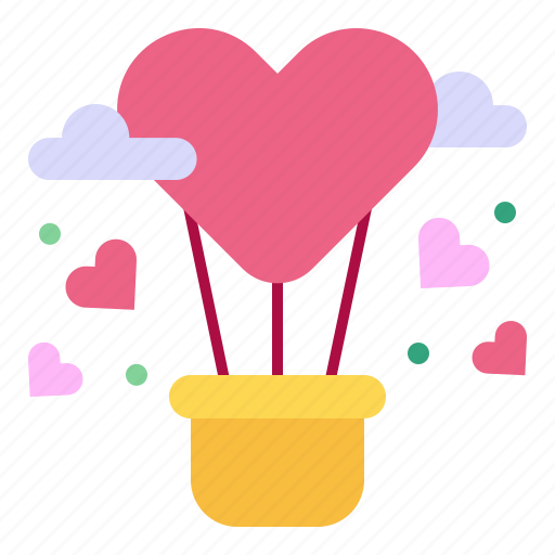 Air, balloon, love, heart, hot, romantic icon - Download on Iconfinder