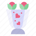 bouquet, flower, heart, botanical, blossom