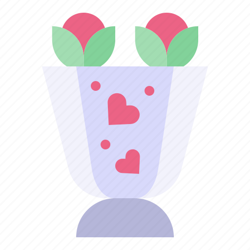 Bouquet, flower, heart, botanical, blossom icon - Download on Iconfinder