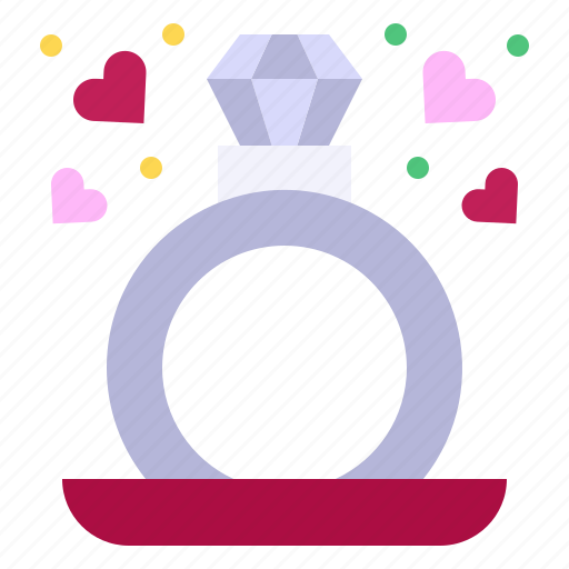 Ring, engagement, diamond, heart icon - Download on Iconfinder