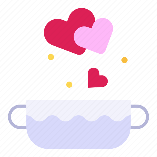 Bowl, heart, soup, hot, romance icon - Download on Iconfinder