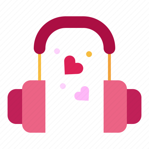 Headphone, heart, love, song, romantic, romance icon - Download on Iconfinder