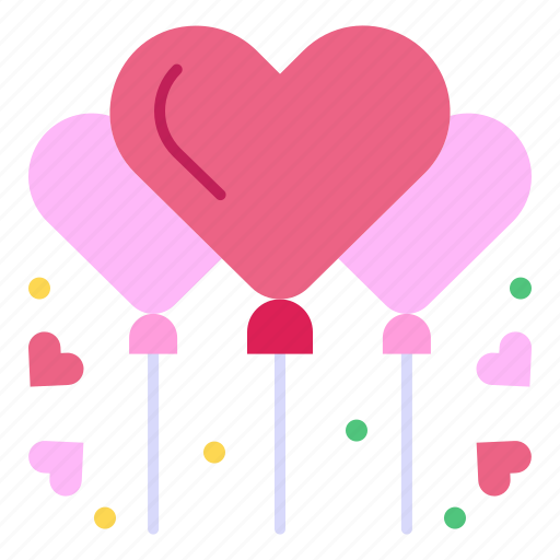 Balloons, party, heart, balloon, valentine, day, love icon - Download on Iconfinder