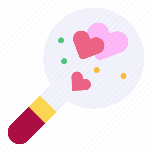 Search, love, magnifying, glass, heart, loupe icon - Download on Iconfinder