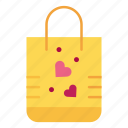 shopper, heart, shopping, bag, love, and, romance