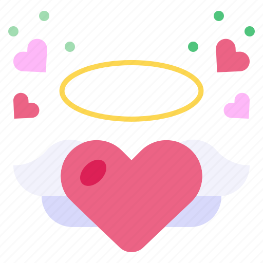 Angel, heart, wings, valentine, day, romantics icon - Download on Iconfinder