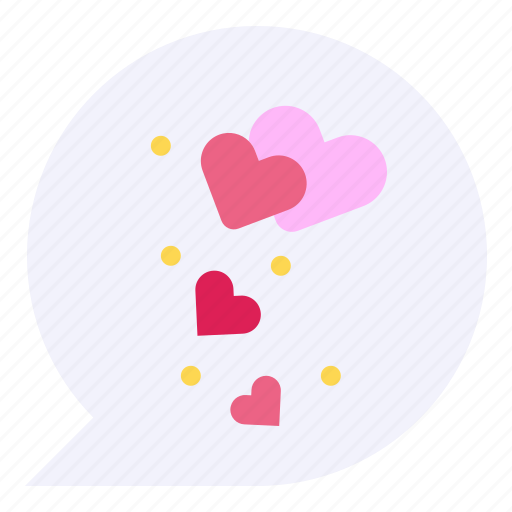 Chat, speech, bubble, heart, conversation icon - Download on Iconfinder