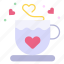 tea, heart, coffee, cup, love 