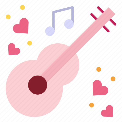 Guitar, music, instrument, romantic, song, acoustic icon - Download on Iconfinder