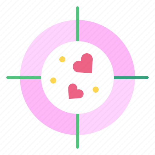 Target, love, heart, aim, valentine, day icon - Download on Iconfinder