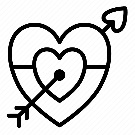 Love, day, heart, valentine, happy, romantic, arrow icon - Download on Iconfinder