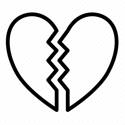 Love, day, heart, valentine, happy, romantic, cracked icon - Download on Iconfinder