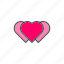 love, valentine, heart, shape 